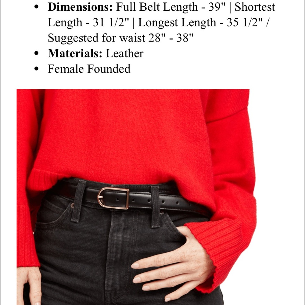 Black Leather Belt